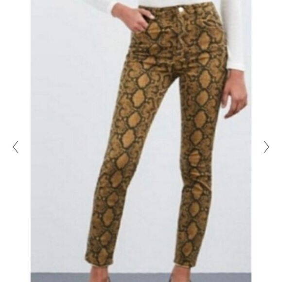 𝅺zara Snake Print Modern Pants - Picture 1 of 6